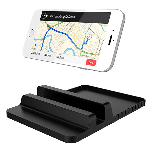 Dashboard Silicon Phone Holder With Storage