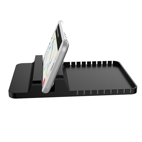 Dashboard Silicon Phone Holder With Storage