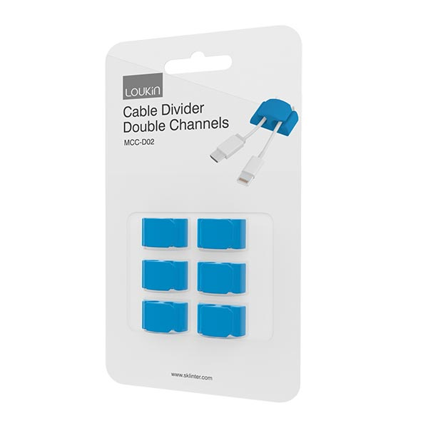 Dual Channel Cable Clip