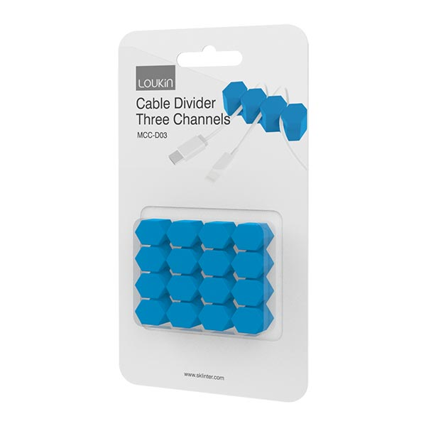 Triple Channel Cable Clip